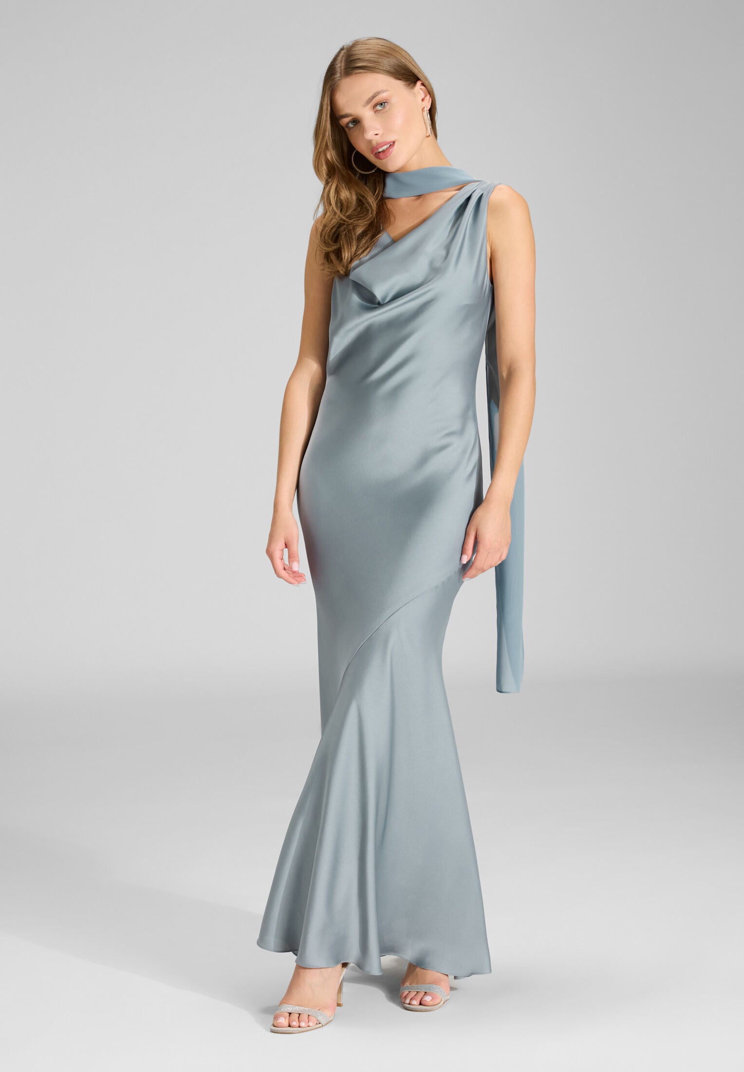 Schal aus zartem Chiffon ice blue One Size