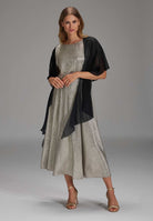 Fließende Chiffon-Stola black