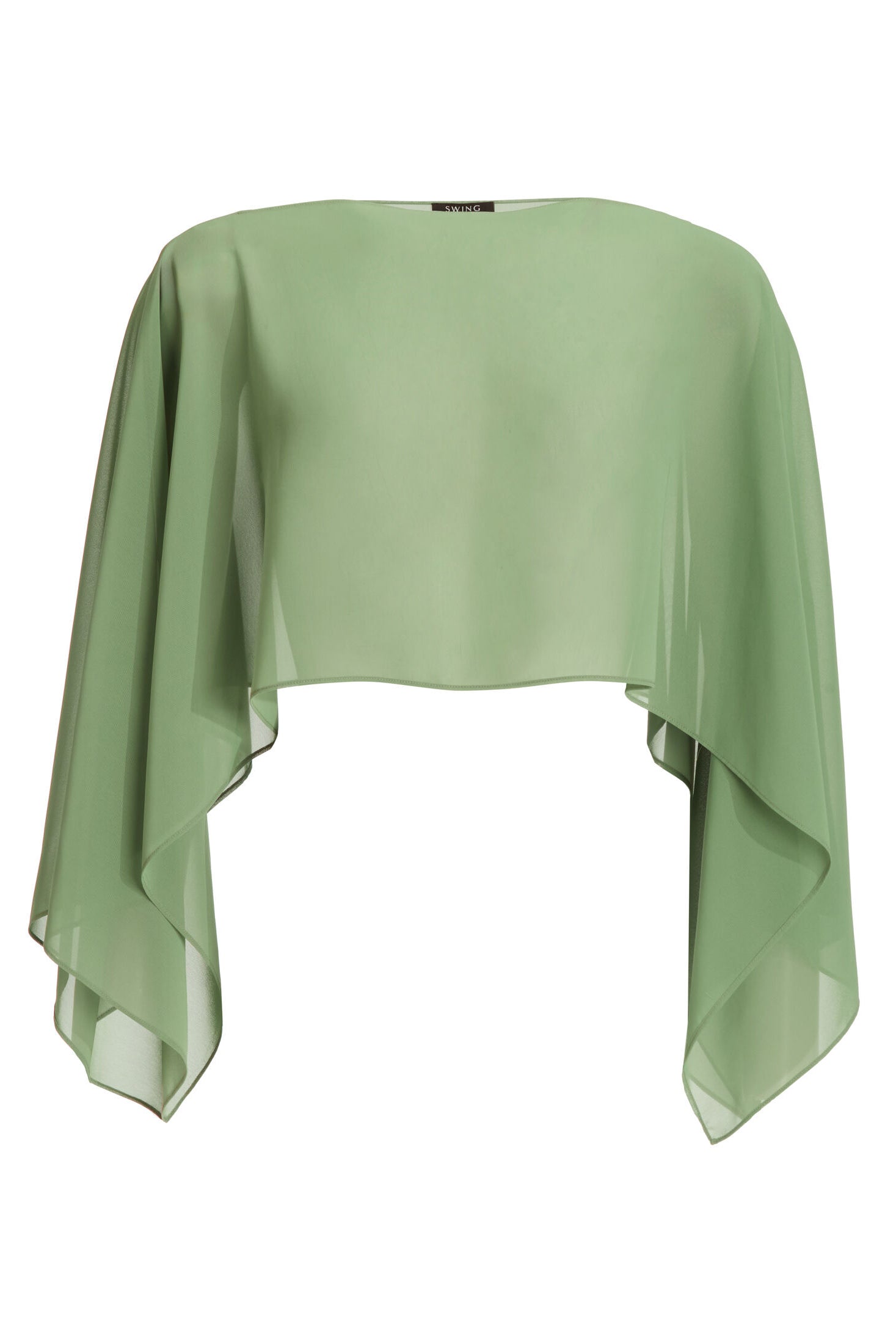 Schlupf-Stola aus Chiffon mit Ärmelschlitzen