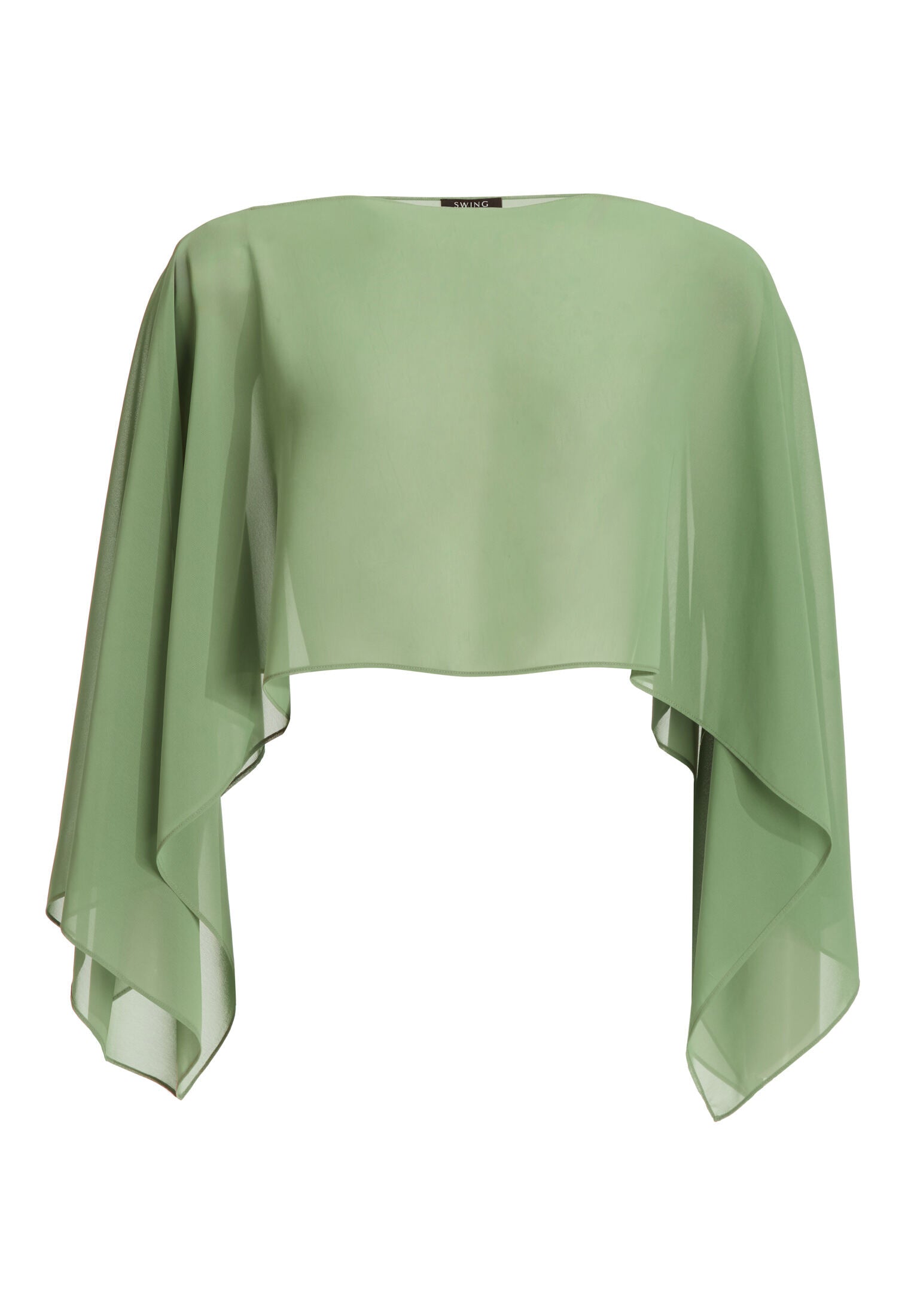 Schlupf-Stola aus Chiffon mit Ärmelschlitzen