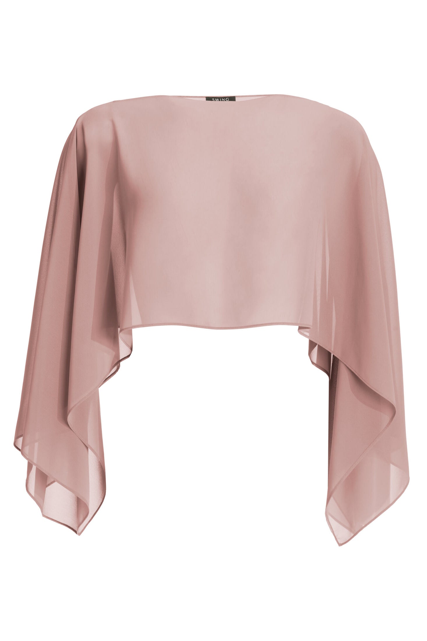 Schlupf-Stola aus Chiffon mit Ärmelschlitzen