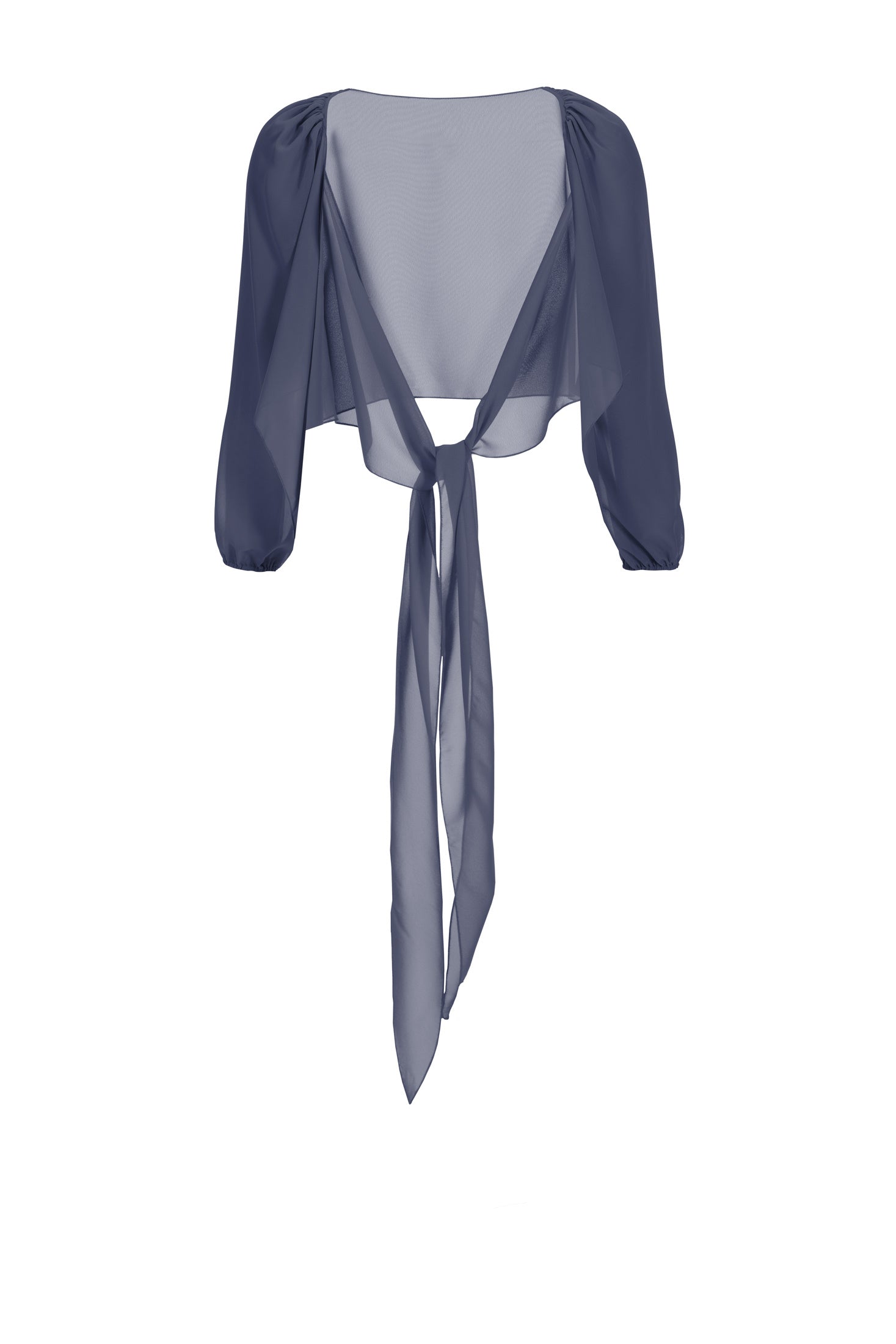 Wickelbolero mit langen Ärmeln