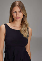 Kurzes Jerseykleid in Lagenoptik