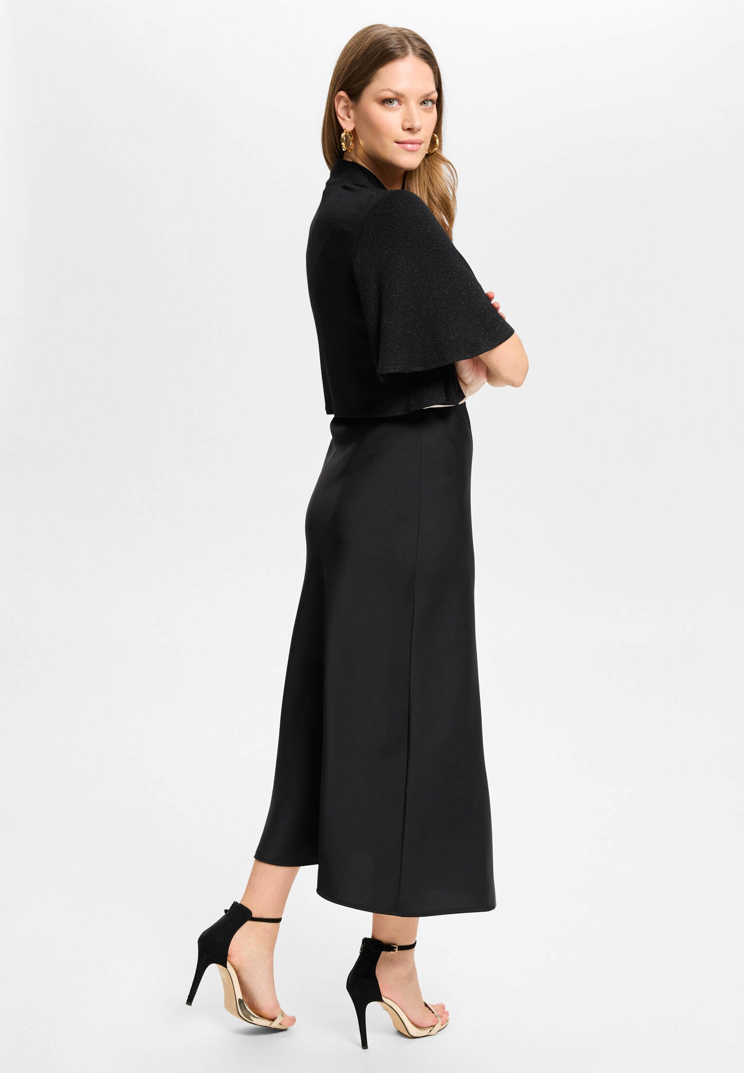 Jersey Bolero mit weiten Ärmeln