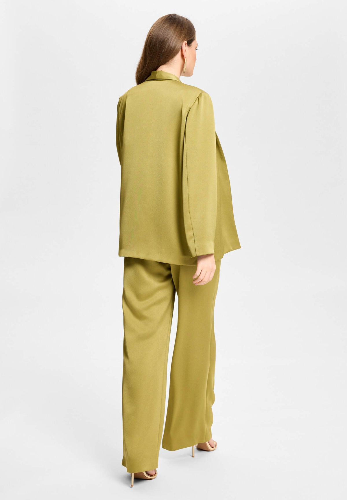 Oversized Blazer aus Satin