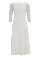 Midikleid mit fließendem Chiffon-Rock