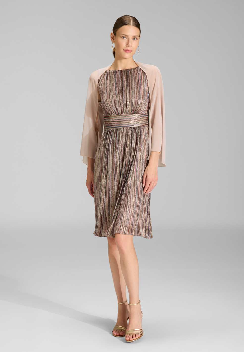 Leichte Chiffon-Stola peach blush