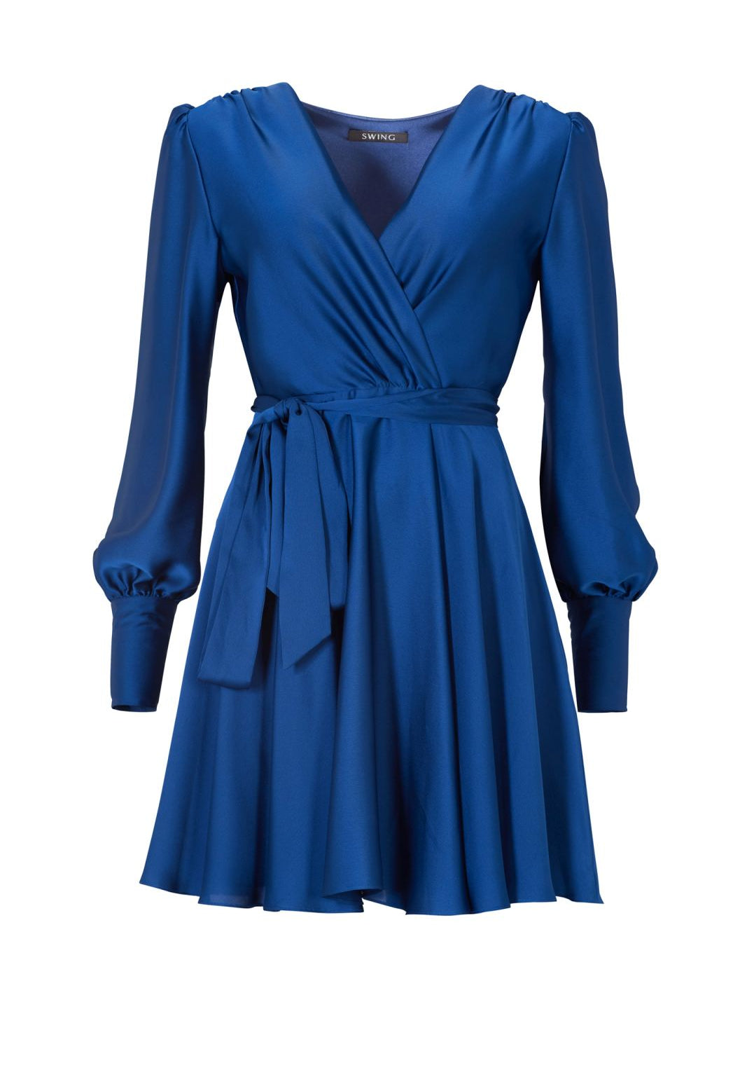 Kurzes Cocktailkleid im Wickel-Design