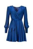 Kurzes Cocktailkleid im Wickel-Design