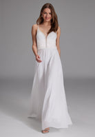 Langes paillettenbesticktes Abiball-Kleid