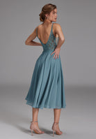 Paillettenbesticktes Cocktailkleid