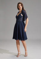 Zarte Chiffon-Stola im geraden Schnitt