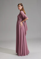 Zarte Chiffon-Stola im geraden Schnitt