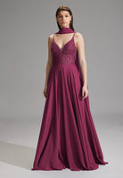 Zarte Chiffon-Stola im geraden Schnitt