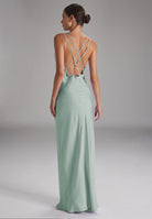 Slip-Dress aus nachhaltigem Satinchiffon