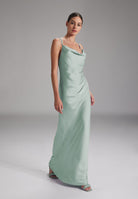 Slip-Dress aus nachhaltigem Satinchiffon