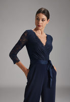 Festlicher Jumpsuit mit Wickel-Optik