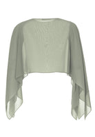 Stola aus nachhaltigem Chiffon mit Ärmelschlitzen