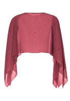 Stola aus nachhaltigem Chiffon mit Ärmelschlitzen