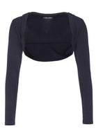 Kurzer Bolero mit Glitzergarn