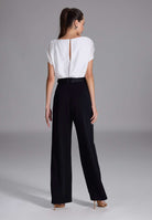Jumpsuit aus Material-Mix