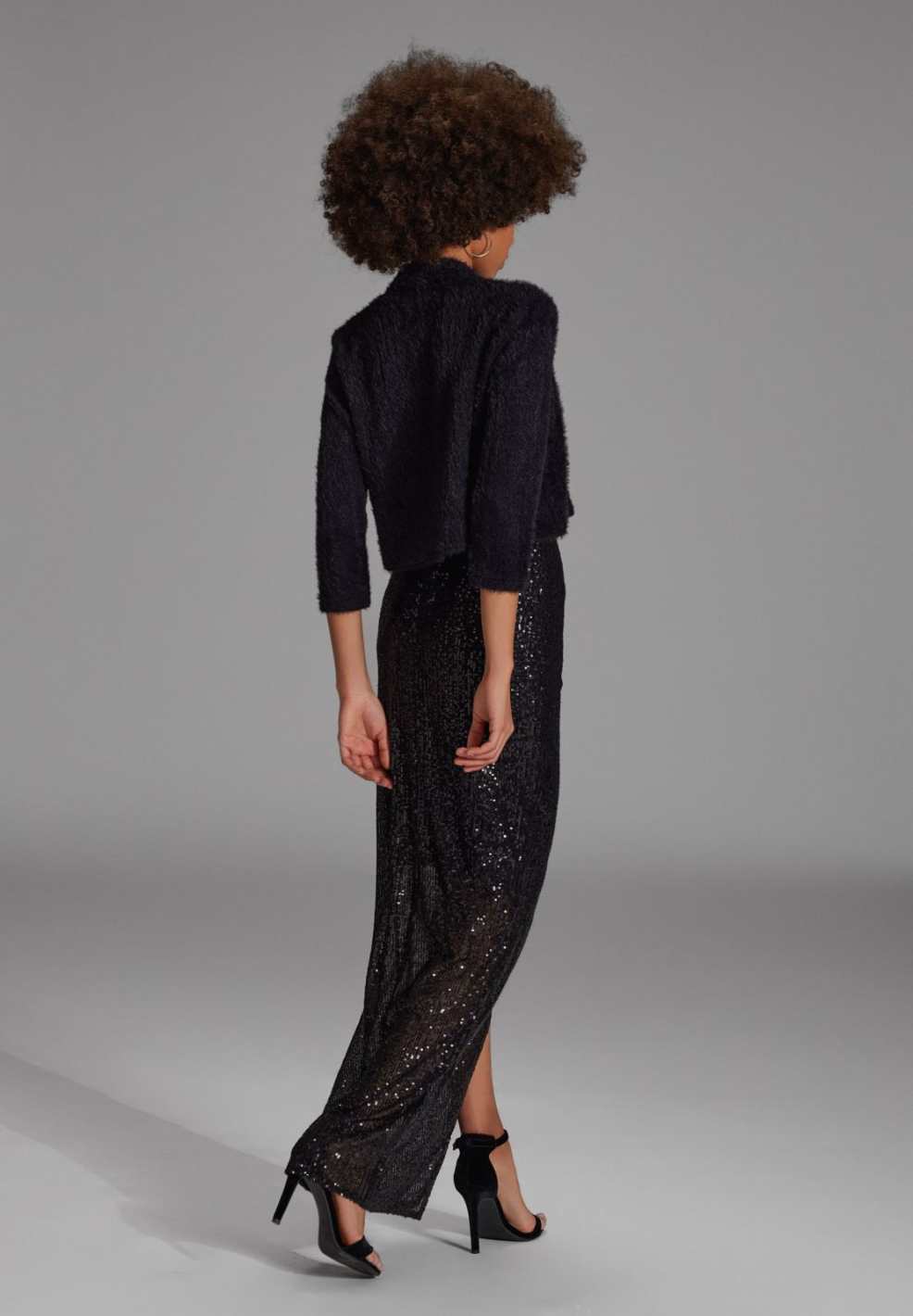 Jersey Bolero in Flausch Optik