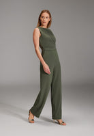 Jumpsuit aus Jersey Crêpe mit Drapierung