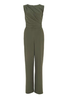 Jumpsuit aus Jersey Crêpe mit Drapierung