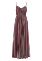 Schimmerndes Plisseekleid