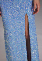 Slipdress mit transparenter Rückenpartie