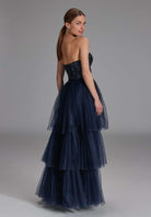 Vokuhila-Kleid mit Corsagentop