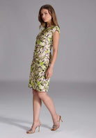 Etui Kleid aus Scuba mit Animal Print