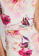 Scuba-Tageskleid mit Drappierung