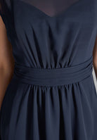 Abendkleid aus Chiffon mit Vokuhila Saum