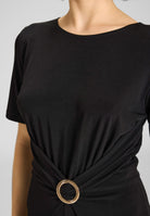 Jumpsuit aus Jersey mit Zierschnalle