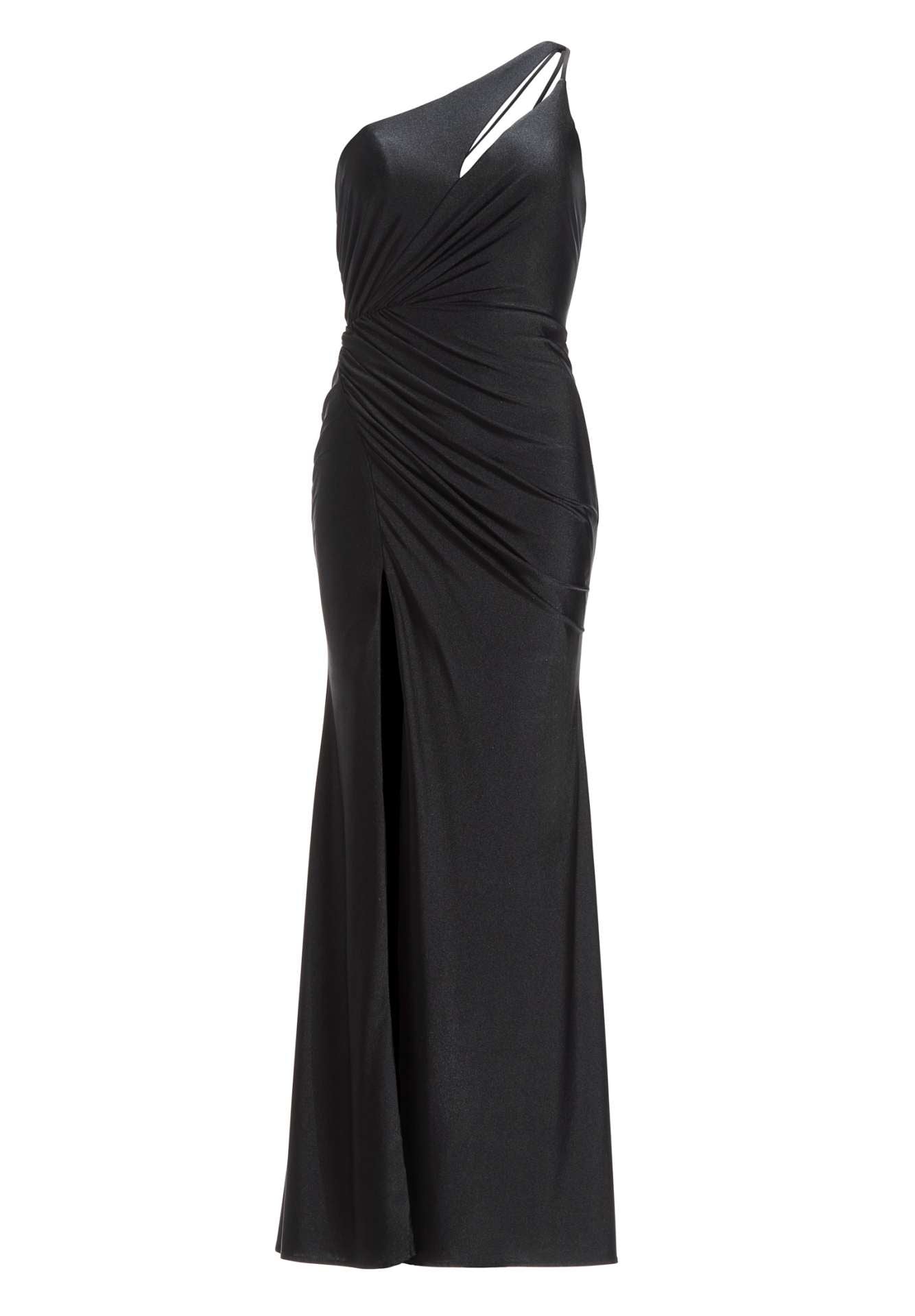 One-Shoulder-Kleid mit Cut-Out und Beinschlitz