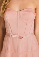 Corsagenkleid mit Tüllrock