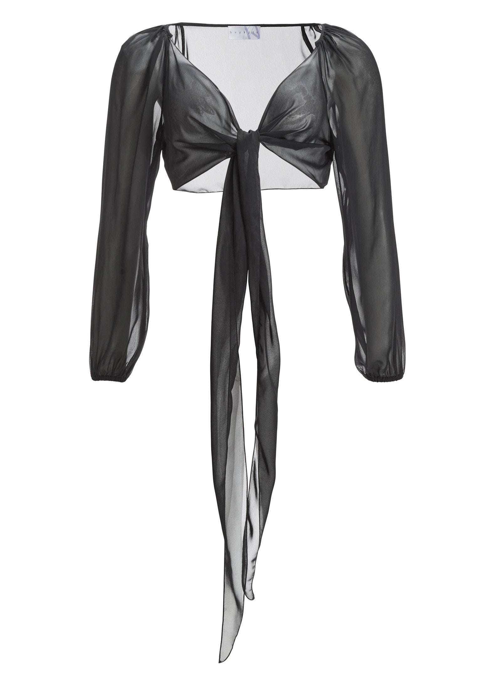 Wickelbolero mit langen Ärmeln