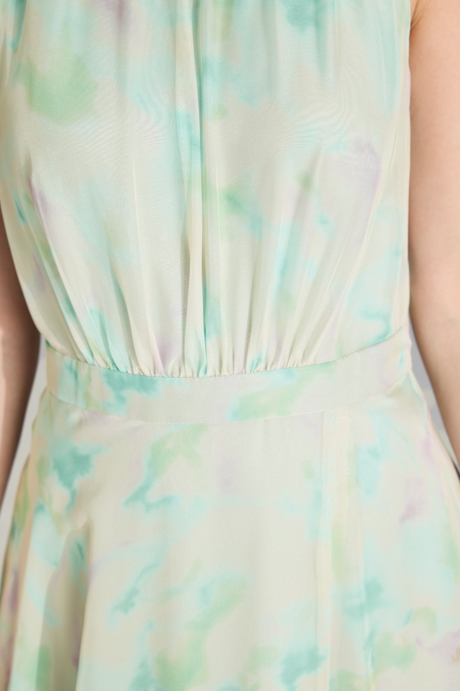 Abendkleid aus Chiffon mit Animal Print