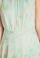 Abendkleid aus Chiffon mit Animal Print