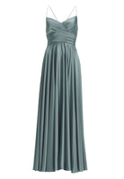 Satinkleid mit Schnürung am Rücken