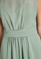 Abendkleid aus Chiffon mit Vokuhila Saum