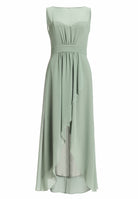 Abendkleid aus Chiffon mit Vokuhila Saum