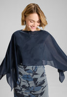 Schlupf-Stola aus Chiffon mit Ärmelschlitzen