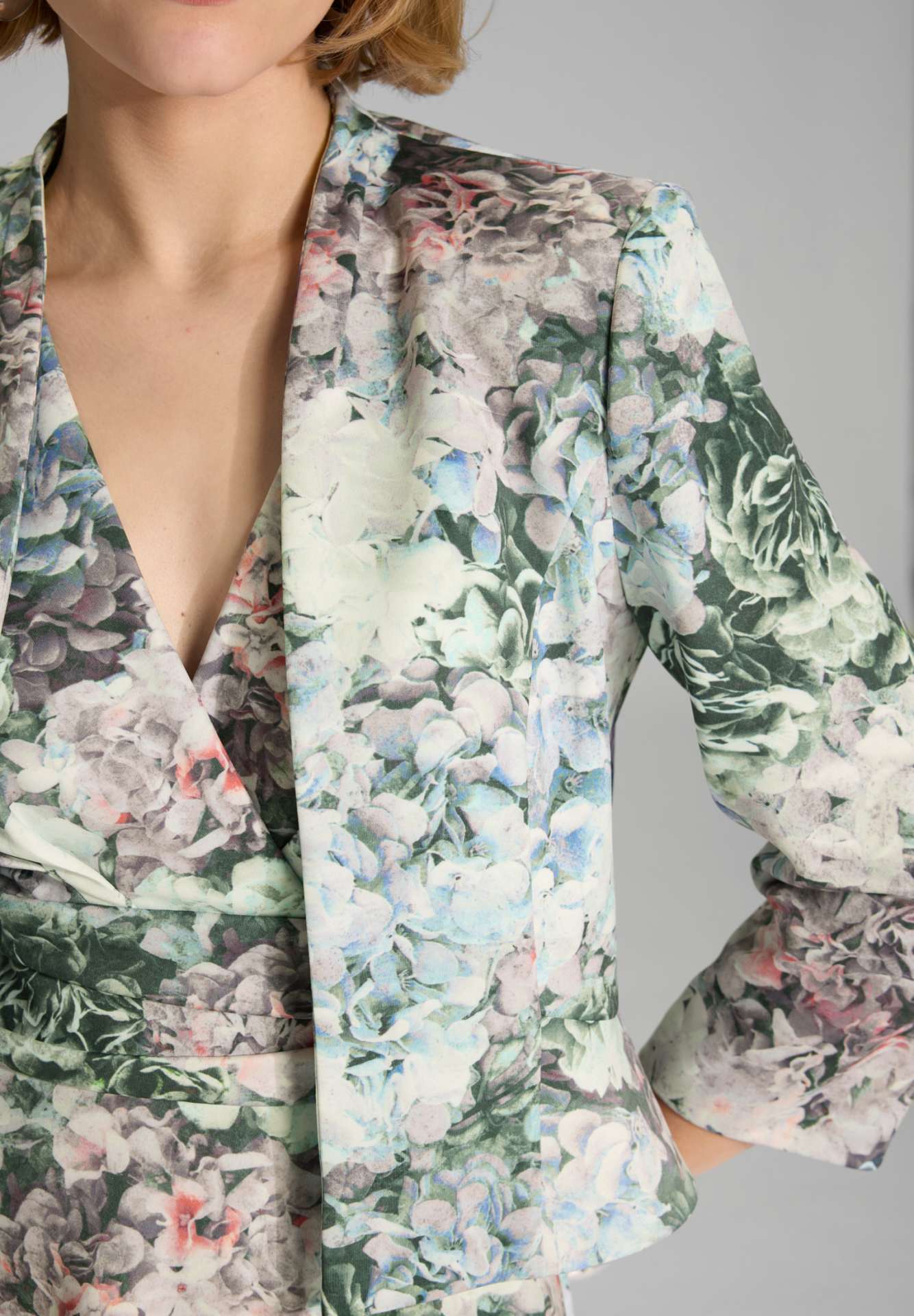 Floral bedruckter Scuba Blazer