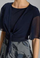 Chiffon Bolero mit Knoten