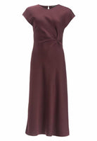 Slip Dress aus Satin mit Twist Detail