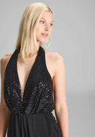 Jumpsuit mit besticktem Top aus Paillette