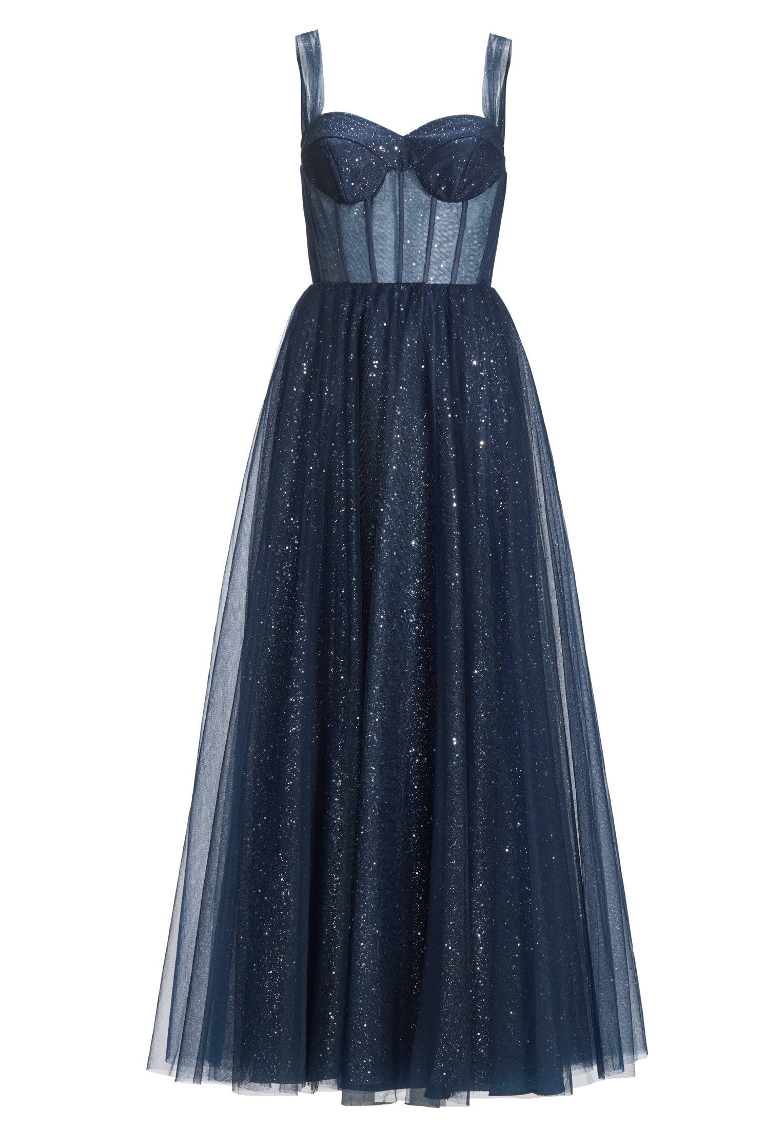 Tüllrobe mit Schimmereffekt