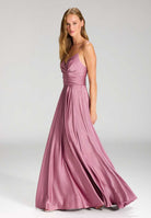 Satinkleid mit Schnürung am Rücken